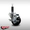 Service Caster 3'' SS Soft Rubber Swivel 1'' Expanding Stem Caster with Brake SCC-SSEX20S314-SRS-TLB-1 - alternate 4